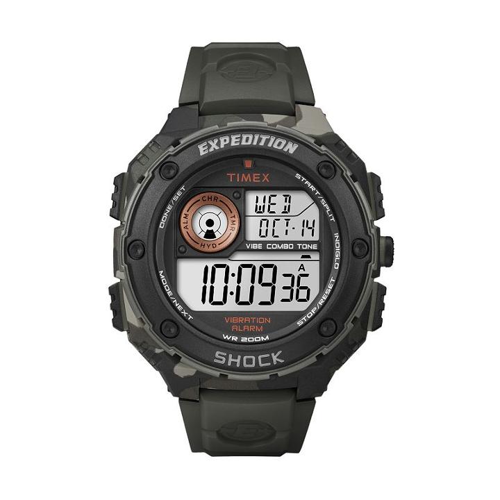 Timex Men's Expedition Vibe Shock Digital Chronograph Watch - T499819j, Green