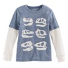Boys 4-10 Jumping Beans&reg; Thermal Heathered Tee, Size: 6, Dark Blue
