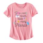 Girls Plus Size You Can Never Have Too Many Friends Graphic Tee, Size: Xxl Plus, Med Pink