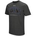Men's Under Armour Minnesota Twins Reflective Arch Tee, Size: Medium, Dark Grey