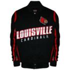 Men's Franchise Club Louisville Cardinals Select Twill Jacket, Size: 4xl, Black