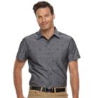 Men's Haggar Classic-fit Button-down Shirt, Size: Xl, Black