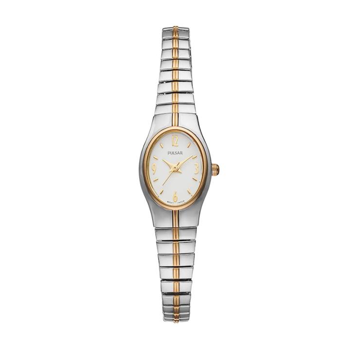Pulsar Women's Two Tone Stainless Steel Expansion Watch - Pc3092, Multicolor