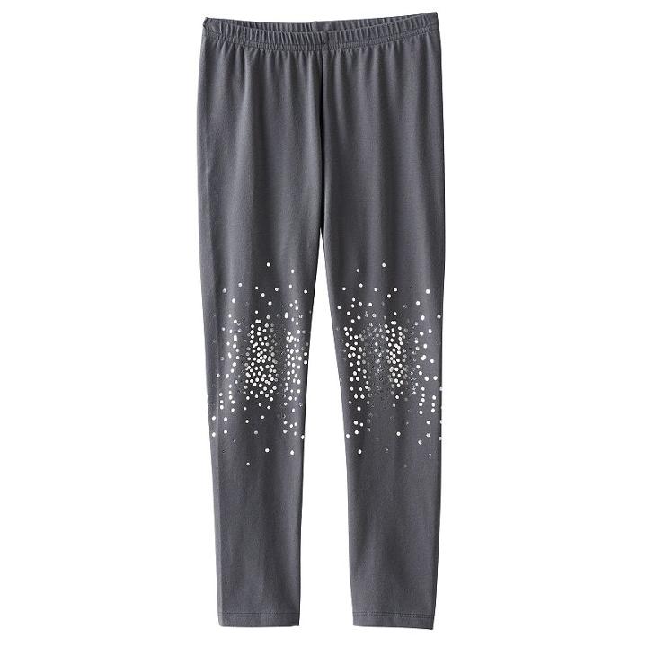 Girls 4-10 Jumping Beans&reg; Embellished Knee Leggings, Size: 7, Oxford