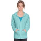 Women's Champion Hooded Jacket, Size: Xl, Light Blue