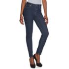 Women's Jennifer Lopez Curvy Skinny Jeans, Size: 2 - Regular, Dark Blue