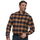 Big & Tall Croft & Barrow&reg; Regular-fit Flannel Woven Button-down Shirt, Men's, Size: Xxl Tall, Lt Brown