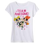 Girls 7-16 Powerpuff Girls Team Awesome Blossom, Bubble & Buttercup Graphic Tee, Girl's, Size: Large, White