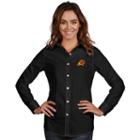 Women's Antigua Phoenix Suns Dynasty Button-down Shirt, Size: Medium, Black