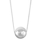 Sterling Silver Ball Pendant Necklace, Women's, Size: 18