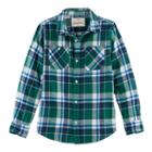 Boys 8-20 Urban Pipeline&reg; Ultimate Regular-fit 2-pocket Flannel Button-down Shirt, Size: Xl, Med Green