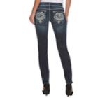 Women's Apt. 9&reg; Embellished Straight-leg Midrise Jeans, Size: 6 Short, Black