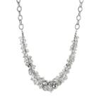 Simply Vera Vera Wang Cluster Necklace, Women's, White