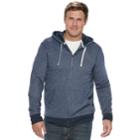 Big & Tall Sonoma Goods For Life&trade; Modern-fit Supersoft Fleece Hoodie, Men's, Size: L Tall, Dark Blue