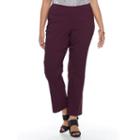 Plus Size Dana Buchman Slimming Pull-on Pants, Women's, Size: 2 - Regular, Light Red