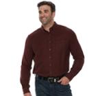 Big & Tall Croft & Barrow&reg; Regular-fit Flannel Woven Button-down Shirt, Men's, Size: 3xb, Dark Red