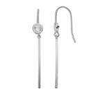 Lc Lauren Conrad Simulated Crystal Stick Drop Earrings, Women's, Silver