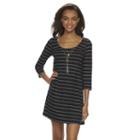 Juniors' Lily Rose Striped Knit Swing Dress, Girl's, Size: Small, Oxford