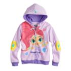 Girls 4-6x Shimmer & Shine Shimmer Graphic Hoodie, Size: 5-6, Purple