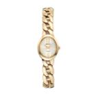 Seiko Women's Core Stainless Steel Curb Chain Solar Watch, Gold