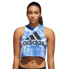 Women's Adidas Festival Crop Top, Size: Large, White