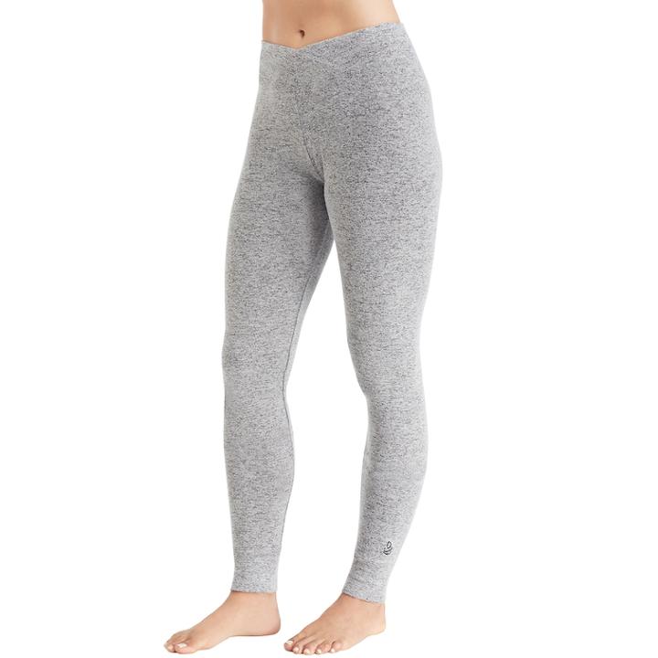 Women's Cuddl Duds Soft Knit Leggings, Size: Medium, Med Grey