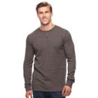 Big & Tall Sonoma Goods For Life&trade; Supersoft Thermal Crewneck Tee, Men's, Size: Xl Tall, Dark Brown