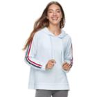 Juniors' Pink Republic Striped Hoodie, Teens, Size: Xs, Med Blue
