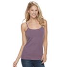 Women's Sonoma Goods For Life&trade; Everyday Scoopneck Camisole, Size: Xs, Purple