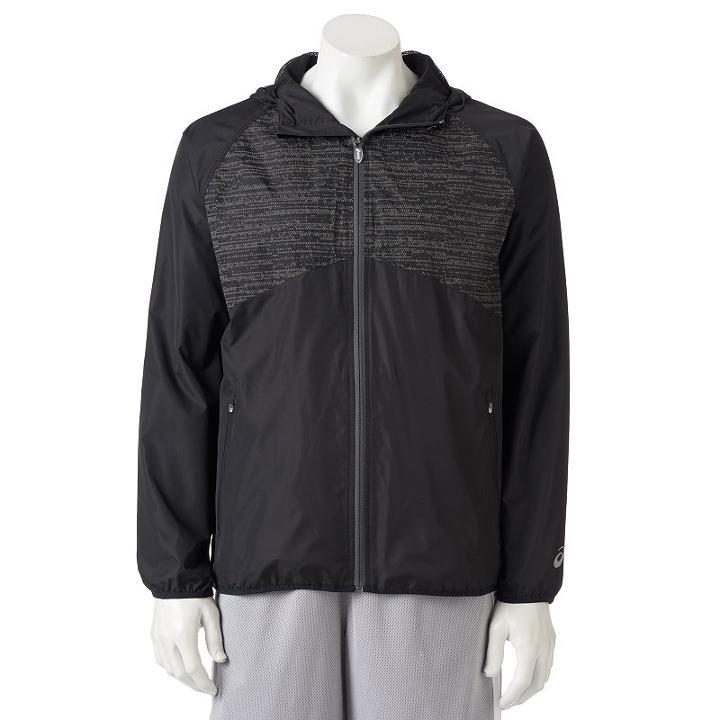 Men's Asics Colorblock Jacket, Size: Large, Black