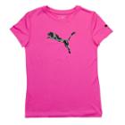 Girls 4-6x Puma Core Tech Logo Tee, Girl's, Size: 5, Brt Pink