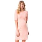 Maternity Pip & Vine By Rosie Pope Solid Shift Dress, Women's, Size: Xl-mat, Pink Other