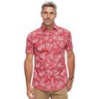 Men's Haggar Island Ease Classic-fit Stretch Button-down Shirt, Size: Xxl, White