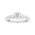 Platinum 3/4 Carat T.w. Igl Certified Diamond Engagement Ring, Women's, Size: 7, White