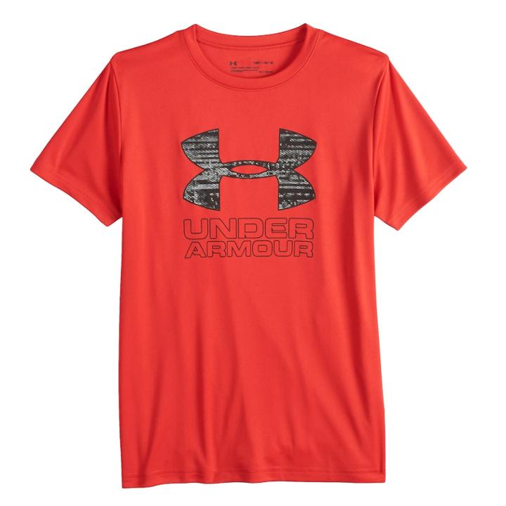 Boys 8-20 Under Armour Logo Print Tee, Size: Xl, Red