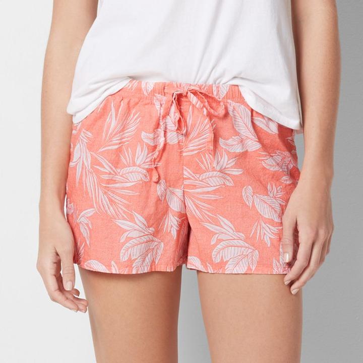Women's Sonoma Goods For Life&trade; Basic Poplin Shorts, Size: Xl, Med Orange