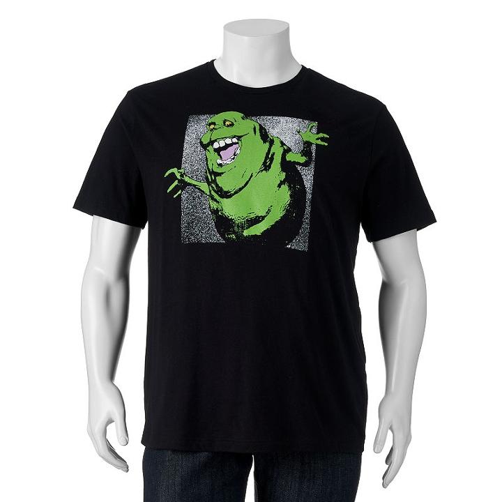 Big & Tall Ghostbusters Slimer Tee, Men's, Size: 4xb, Black