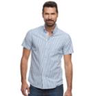 Men's Sonoma Goods For Life&trade; Slim-fit Poplin Button-down Shirt, Size: Xxl, Blue (navy)