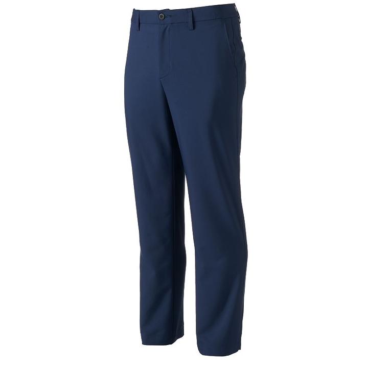 Men's Fila Sport Golf® Driver Fitted Stretch Performance Golf Pants, Size: 34x32, Blue (navy)