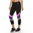 Women's Fila Sport&reg; Tri-color Capri Leggings, Size: Small, Oxford