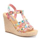 Unleashed By Rocket Dog Georgia Women's Espadrille Wedge Sandals, Girl's, Size: Medium (9), Med Pink