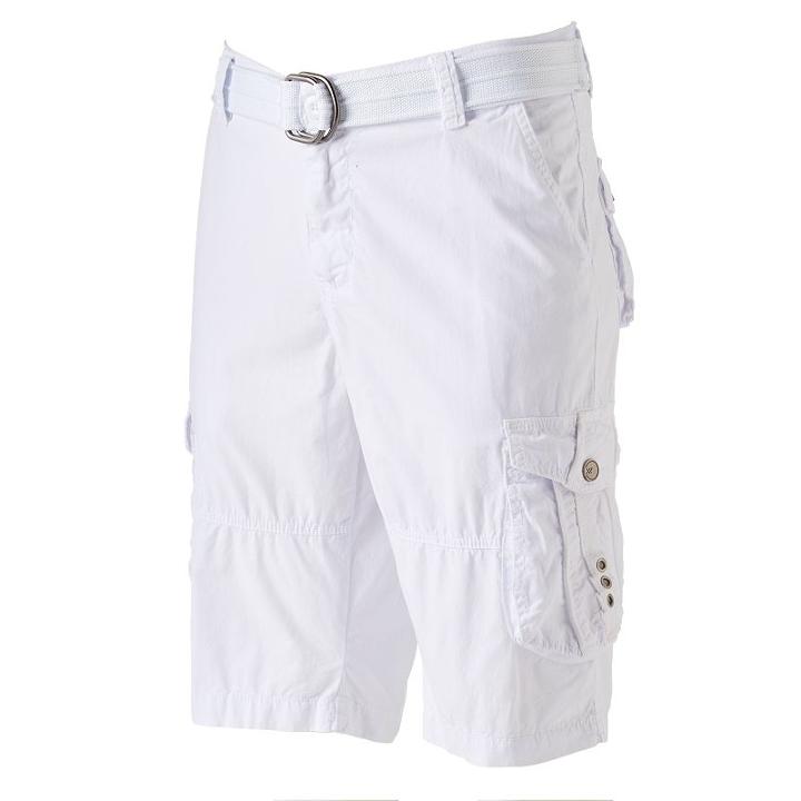 Men's Xray Belted Cargo Shorts, Size: 38, White