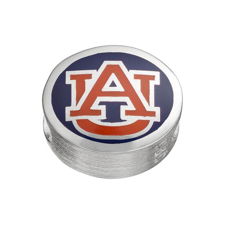 Fiora Sterling Silver Auburn Tigers Bead, Women's, Multicolor