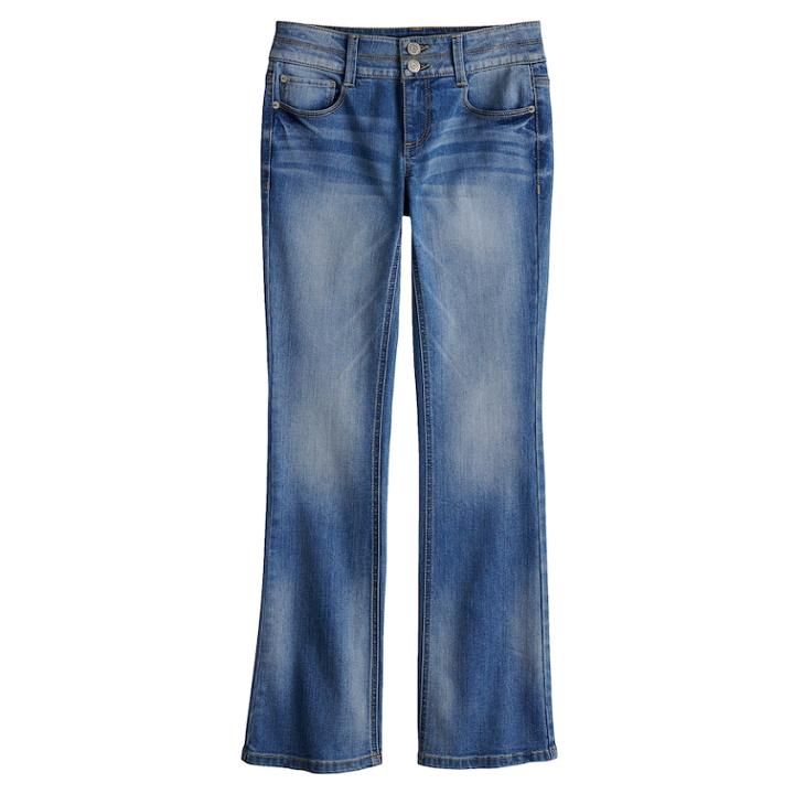 Girls 7-16 & Plus Size Mudd&reg; Boot Cut Jeans, Size: 18 1/2, Blue