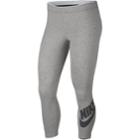 Women's Nike Sportswear Capri Leggings, Size: Large, Grey
