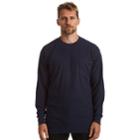 Men's Stanley Classic-fit Waffle-weave Thermal Pocket Tee, Size: Medium, Blue (navy)