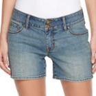 Women's Apt. 9&reg; Faded Jean Shorts, Size: 14, Dark Blue