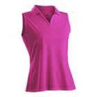 Nancy Lopez Luster Sleeveless Golf Polo - Women's, Size: Medium, Pink