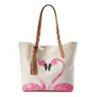 Sonoma Goods For Life&trade; Graphic Canvas Tote, Women's, Pink