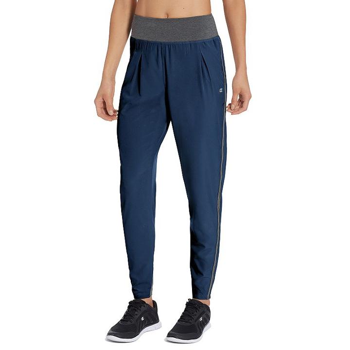 Women's Champion Destination Woven Jogger Pants, Size: Large, Dark Blue
